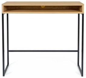 Birou cu blat cu aspect de lemn de stejar 35x100 cm Frame – Woodman