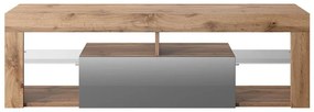 Dulap TV Bionca (cu iluminat) (stejar lancelot + gri). 1098607