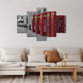 Tablou - Cutii telefonice din Londra (150x105 cm)