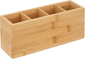 Organizator din bambus cu 4 compartimente 4COMP 22,6x7,2x9,7 cm
