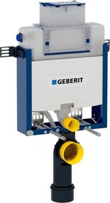 Rezervor incastrat Geberit Omega cu cadru Kombifix pentru wc suspendat 82 cm, montaj in caramida, inaltime redusa