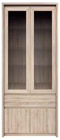 Vitrină Noella 2D2W1S (Stejar sonoma). 1053121