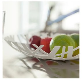 Bol pentru fructe YAMAZAKI Tower, alb, ø 26 cm