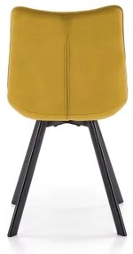 Scaun de dining COMORO, 1 buc., galben