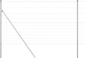 vidaXL Stâlp de gard. Galvanizat 50 x 1,4 m Oțel