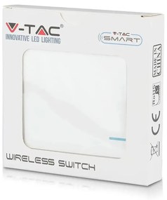 Intrerupator simplu Wireless Smart, 10A, protectie IP54, alb, V-TAC
