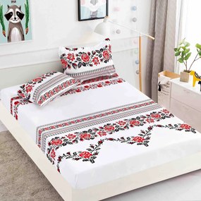 Huse de pat, 3 Piese, Finet cu elastic 180x200