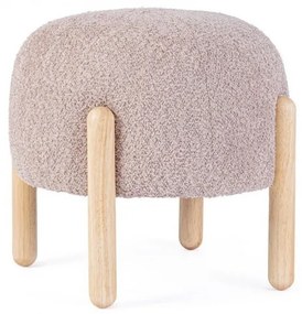 Taburet rotund, roz antic, 45x38 cm, Dayla, Bizzotto