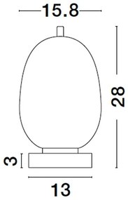 Veioza/Lampa de masa design decorativ LATO