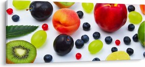 Tablou - fructe cu picături de apă (120x50 cm)