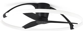 Lustra LED Smart cu Ventilator si telecomanda NEPAL negru