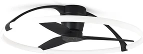 Lustra LED Smart cu Ventilator si telecomanda NEPAL negru
