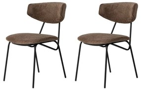 Set de scaune de sufragerie Nancy Brown and Black,2 buc.