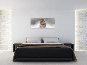 Tablou cutigru fugind prin zăpadă (120x50 cm)