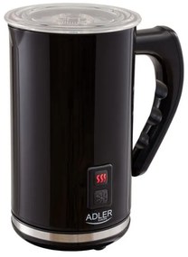 Aparat pentru spumat lapte Adler AD 4478, 500W, 240 ml, Acoperire antiaderenta, Protectie STRIX, Otel negru