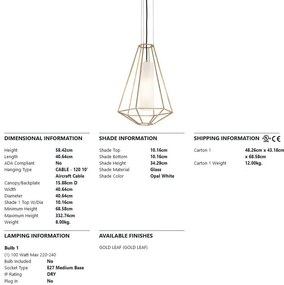 Pendul LUX design deosebit SILHOUETTE small, cu abajur cilindric din sticla