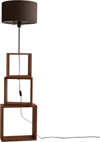 Lampadar AYD-3471, stejar/negru, lemn/material textil, 37x140 cm