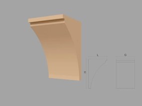 Consola decorativa de exterior FPC11 dimensiuni 400x250x250mm