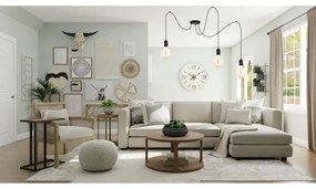 Lustră pe cablu MIROS 3xE27/60W/230V neagră