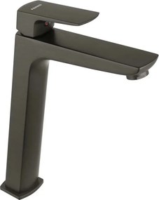 Baterie lavoar inalta Ferro Vitto Verdeline monocomanda gri Gun Metal mat