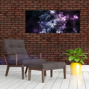 Tablou - Mandala Lotus în spațiu (120x50 cm)