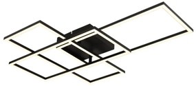 Plafonieră LED dimabilă Globo 67227-40NBSH GABRIEL 40W/230V d. 51x74 cm + telecomandă
