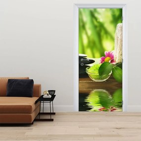 Fototapet pentru ușă - Ustensile pentru masaj (95x205cm)