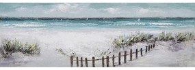 Tablou pictat manual Sea and dunes 50 x 150 cm
