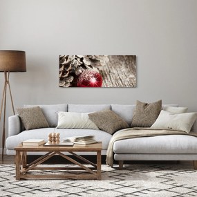 Tablou - Decorațiuni de Crăciun (120x50 cm)