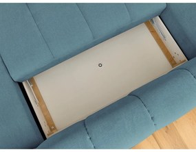 Colțar albastru extensibil/cu spațiu de depozitare (cu colț pe partea stângă/în formă de "U") Fuji – Bobochic Paris