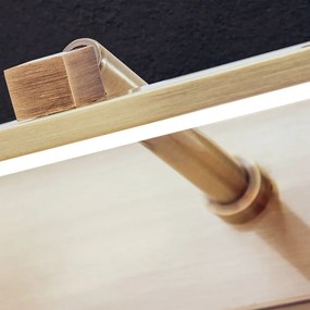 Aplica LED pentru tablou PUBLIO L-75cm alama antique
