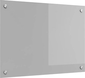 vidaXL Panou de bucătărie Gri deschis 70 x 50 cm sticlă securizată