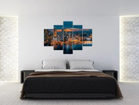 Tablou cu orașul nocturn (150x105 cm)