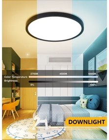 Immax NEO 07166-B40-LED RGBCCT Lampă dimabilă 50W/230V Wi-Fi Tuya negru+DO