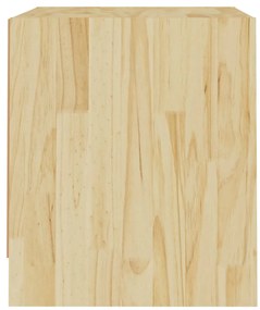 Noptiera, 40x30,5x35,5 cm, lemn masiv de pin 1, Maro