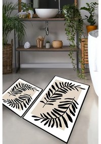 Covorașe de baie bej 2 buc. 60x100 cm Casting – Foutastic