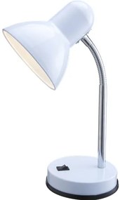 Lampa de birou 2485, cu intrerupator, orientabila, 1xE27, alba, IP20, Globo