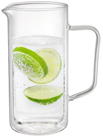 4Home Cană termică din sticlă Double Hot&amp;Cool,1 l