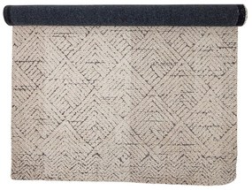 Covor crem din amestec de bumbac 150x210 cm Saxo – Bloomingville