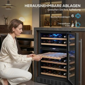 HOMCOM frigider compact adâncime mică 40 vitrină | Aosom Romania