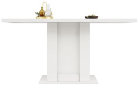 Masă de dining cu spațiu de depozitare, Alb | Aosom Romania