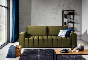 Canapea extensibila, 247x92x97 cm, Lazaro 02, Eltap (Culoare: Verde pepit / Monolith 76)