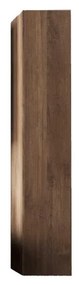 Dulap coloana mare suspendat LC Mobili Italia Hamburg 26x138 cm finisaj stejar inchis mercure