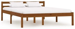 Cadru de pat, maro miere, 120 x 200 cm, lemn masiv de pin maro miere, 120 x 200 cm