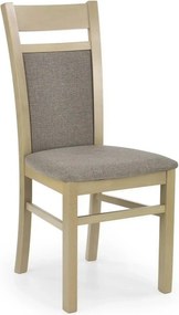 Scaun GERARD 2, gri/stejar sonoma, stofa clasica/lemn de fag, 44x55x97