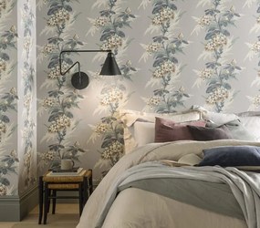 Tapet Aurora, Mist Grey Luxury Floral, 1838 Wallcoverings, 5.3mp / rola