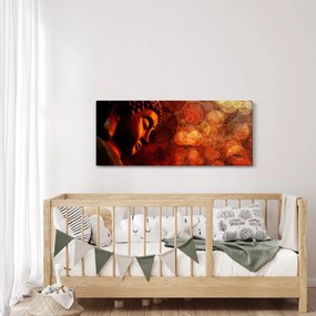 Tablou - Buddha în nuanțe roșii (120x50 cm)