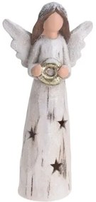Înger ceramic LED Nativity I, 32 cm