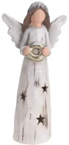 Înger ceramic LED Nativity I, 32 cm