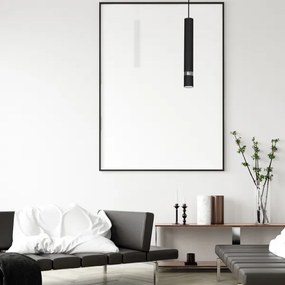 Pendul cu cablu JOKER 1xGU10/25W/230V negru/crom lucios